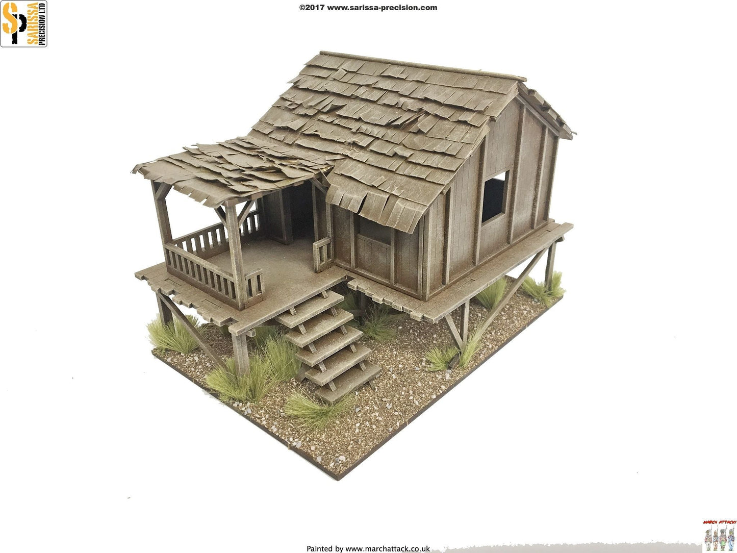 Planked-Style Village House - Jungle Theatre MDF Scenery