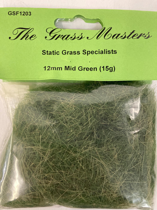 GSF1203 Grass Masters Flock - 12mm Mid Green (15g)
