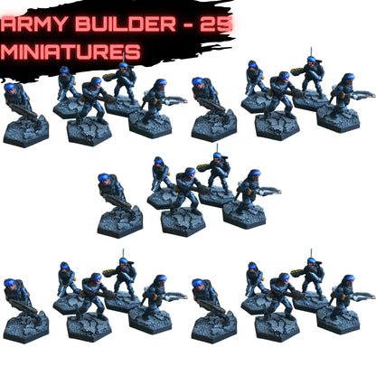 25 Plastic Trooper Miniatures - Army Builder