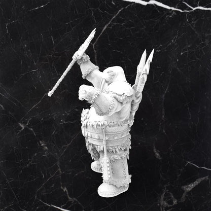 Walrusfolk Chieftain: Tabletop Gaming Miniature (Resin 3D Print)