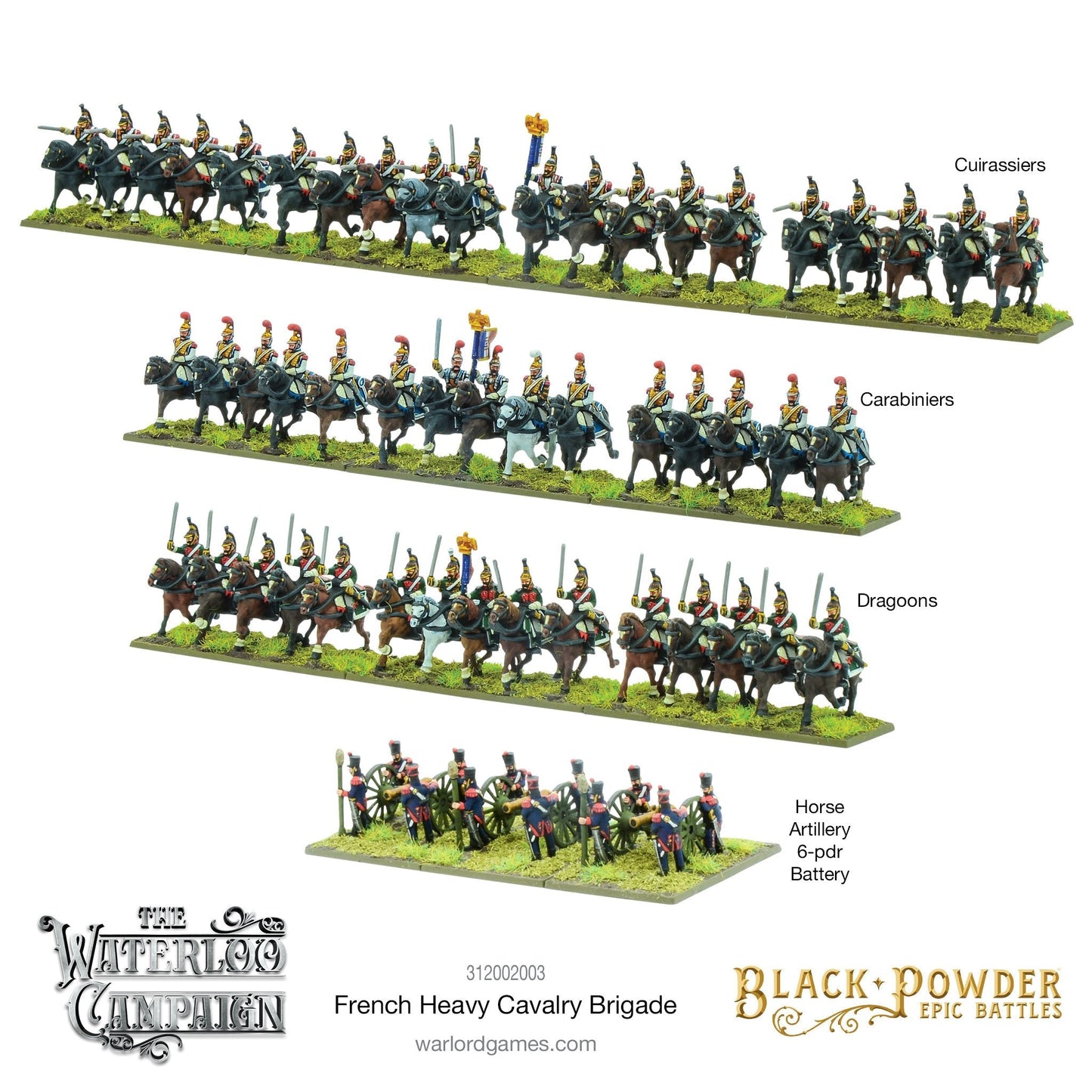 BP Epic Battles: Waterloo - French Heavy Cavalry Brigade