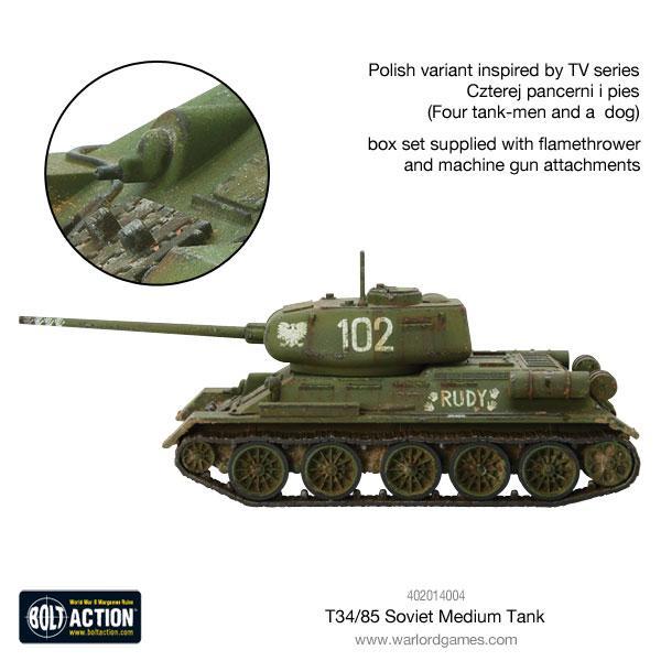 T-34/85 Medium Tank (Plastic)