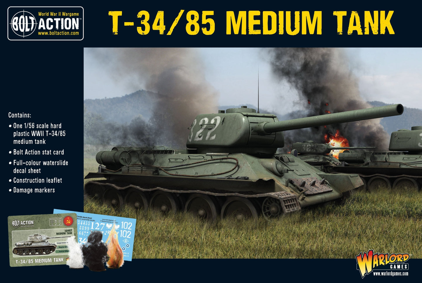 T-34/85 Medium Tank (Plastic)