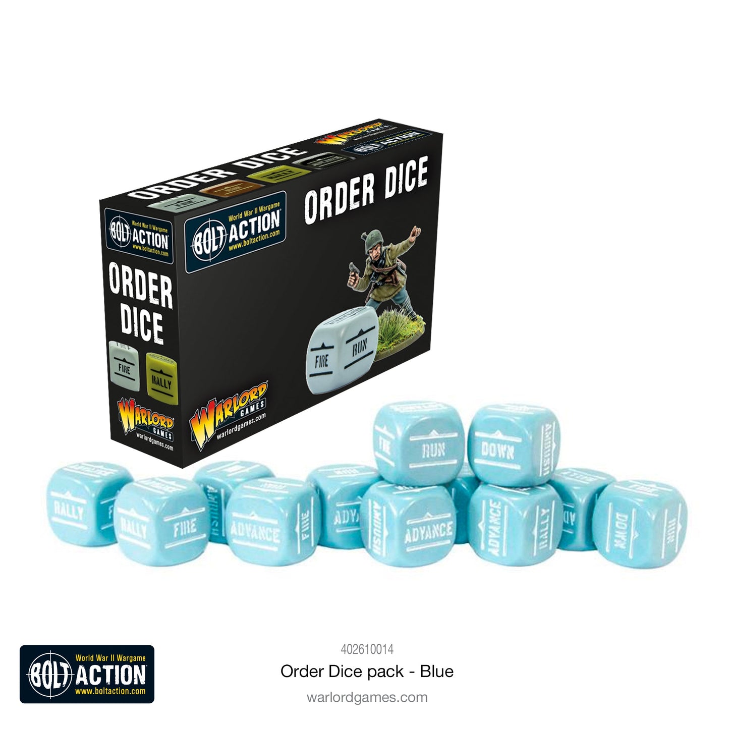 Bolt Action: Orders Dice pack - Blue