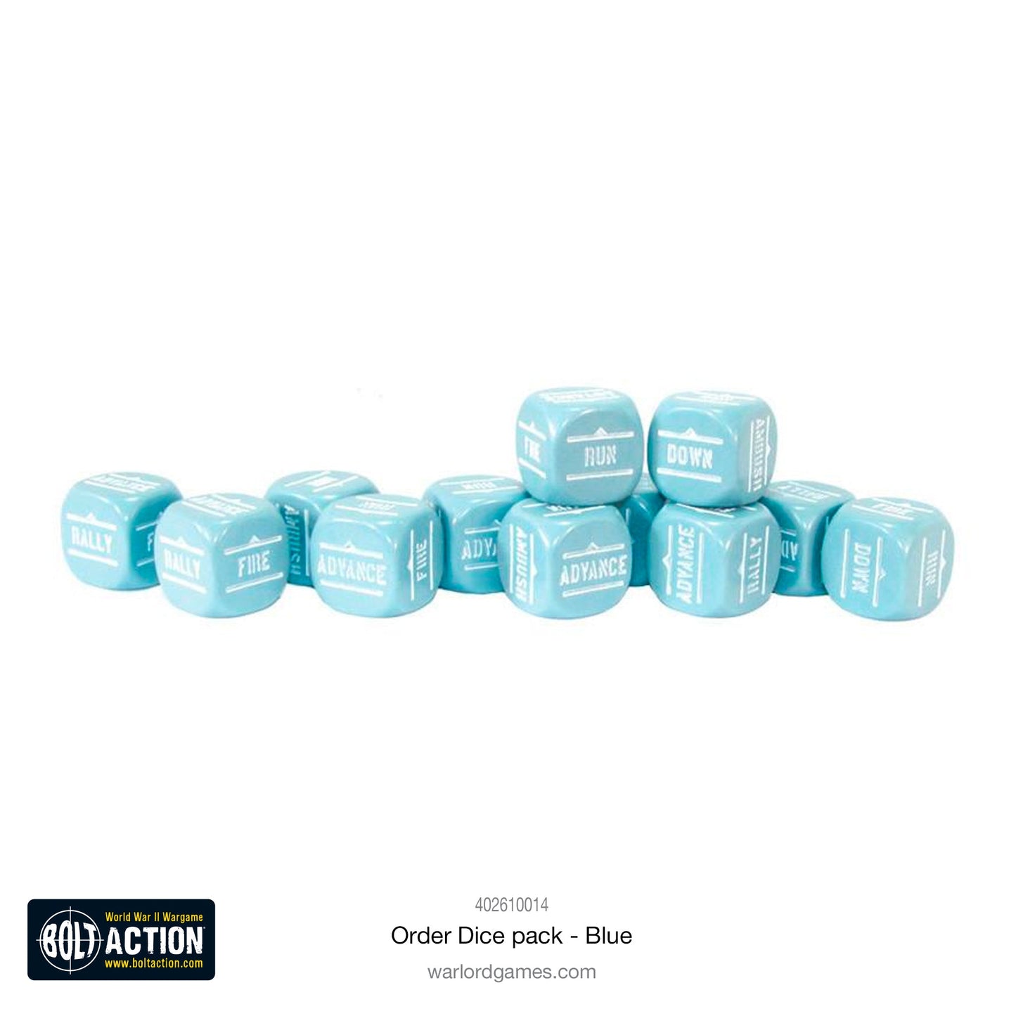 Bolt Action: Orders Dice pack - Blue