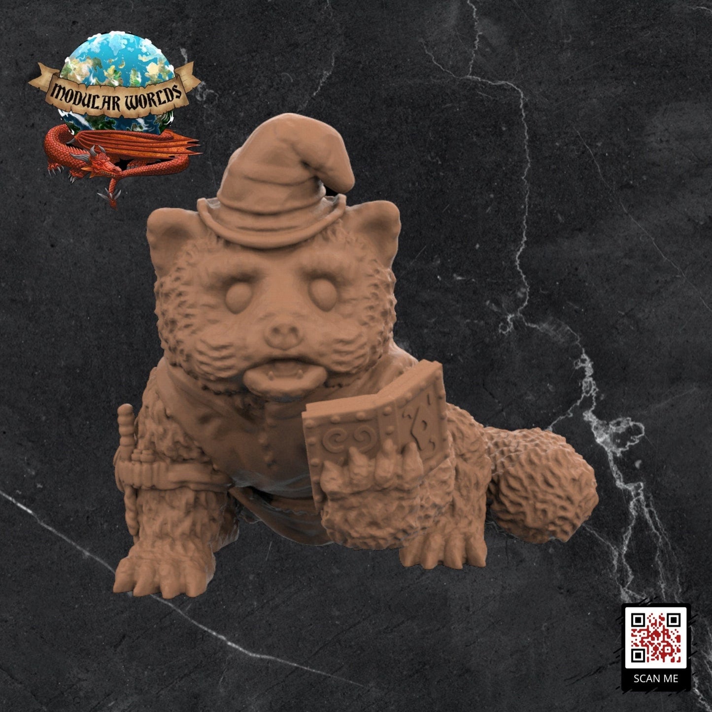 Red Panda Adventurers (x2): Tabletop Gaming Miniature (Resin 3D Print)