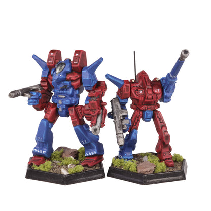 Mechs - 5 Plastic Miniatures