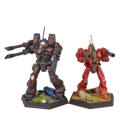 Mechs - 5 Plastic Miniatures