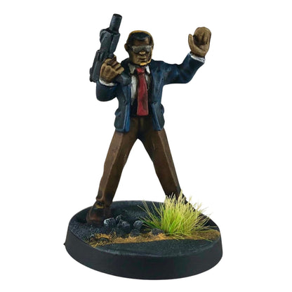 Suit With SMG Hand Up