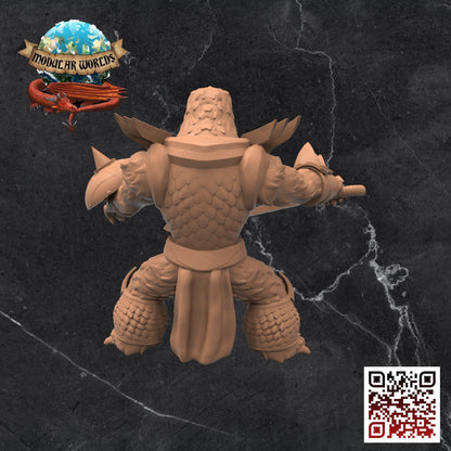 Apefolk Fighter: Tabletop Gaming Miniature (Resin 3D Print)