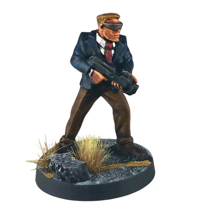 Suit SMG Shades Gaurding