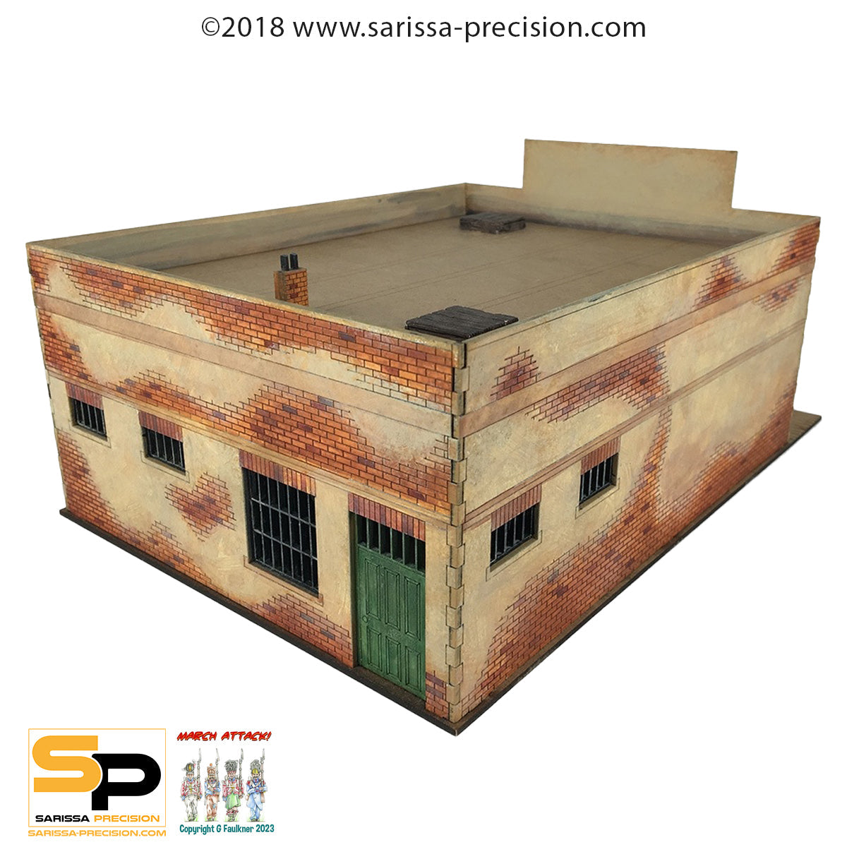 Brick Bank - Wild West MDF Scenery