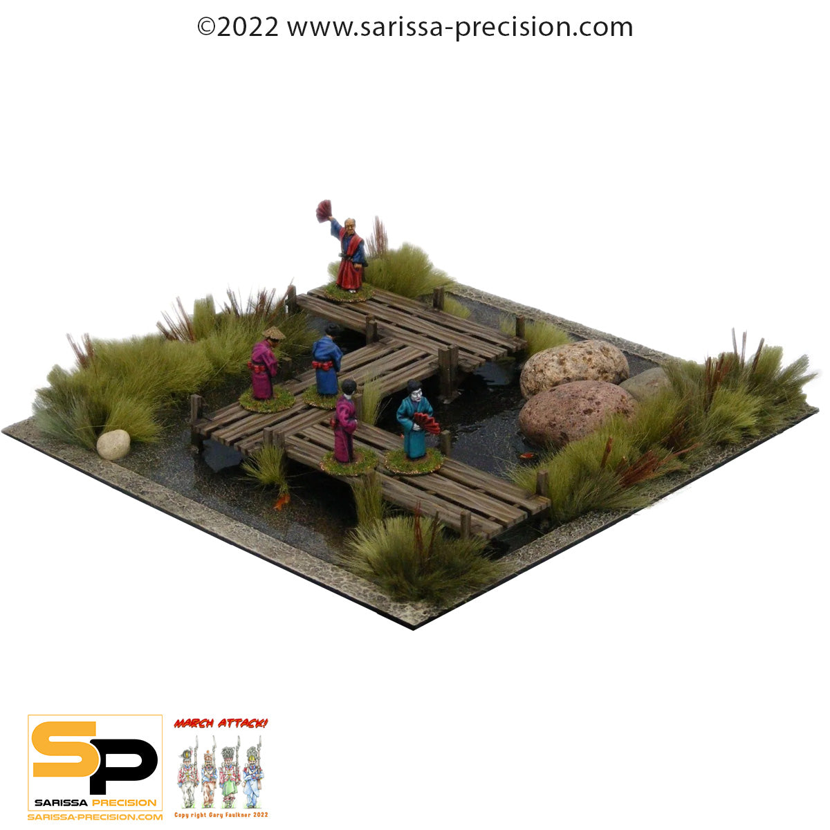 Walkway / Bridge set - Feudal Japan MDF Scenery