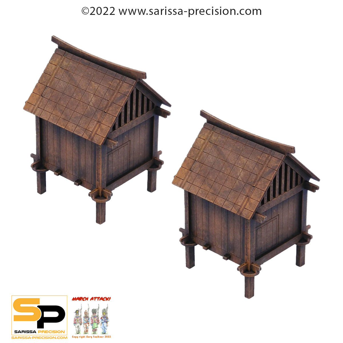 Rice Store Set - Feudal Japan MDF Scenery