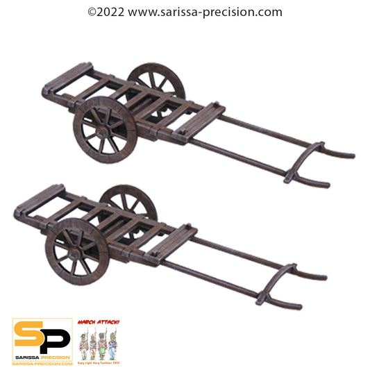 Rice Cart Set - Feudal Japan MDF Scenery