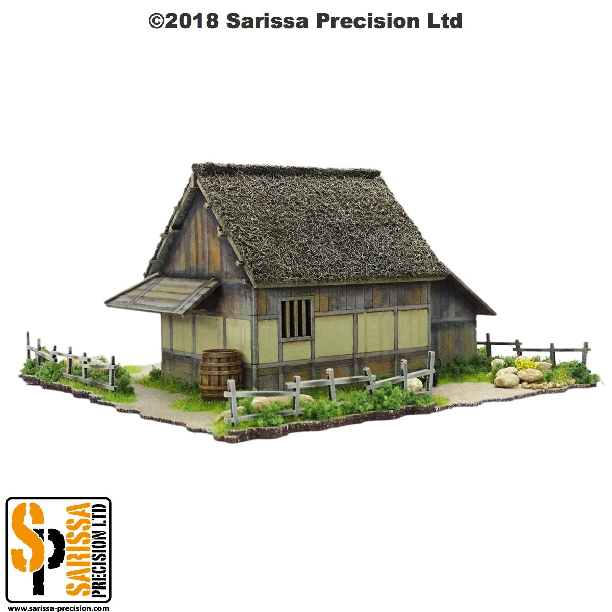 Mountain Village Farmhouse - Feudal Japan MDF Scenery