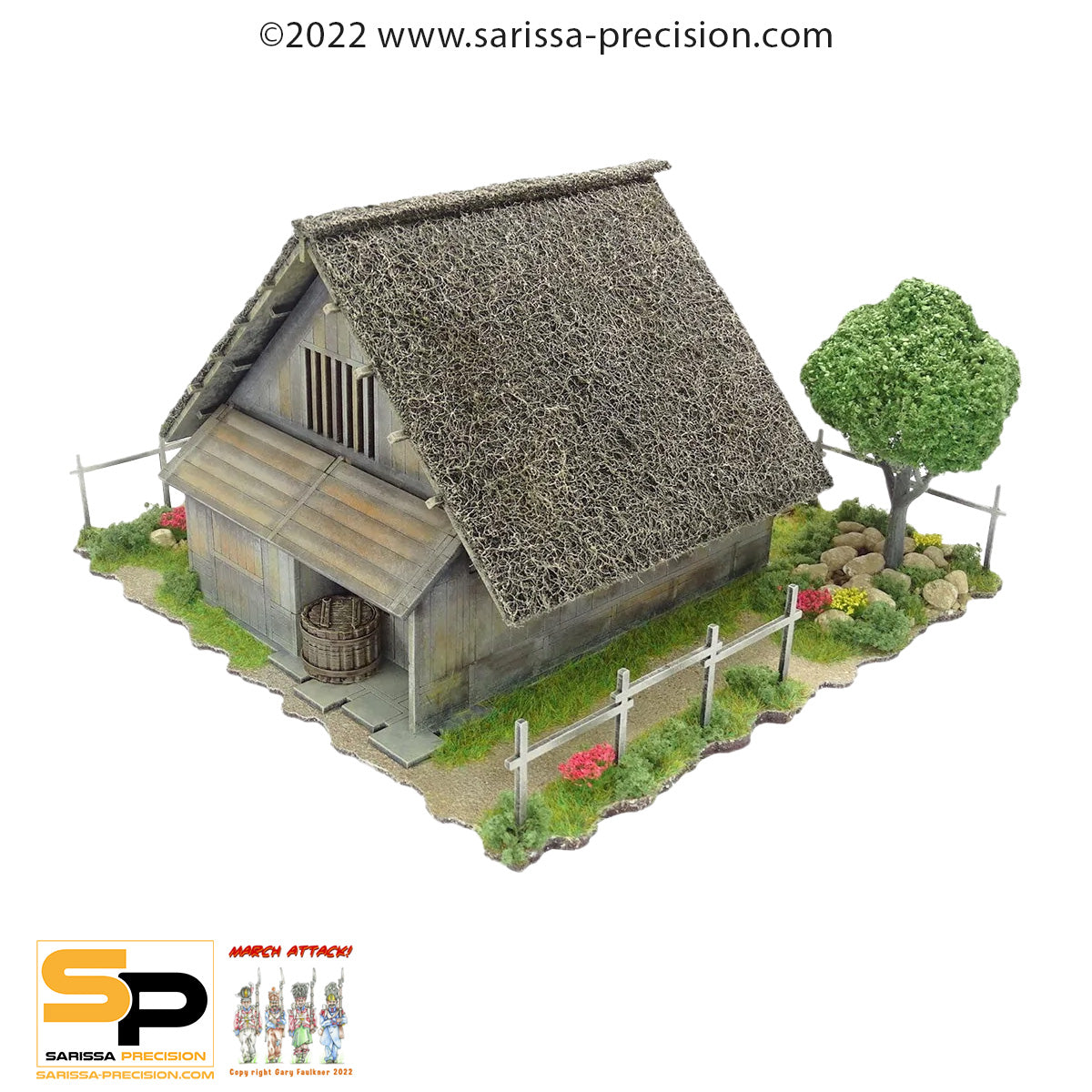 Mountain Village Elders House - Feudal Japan MDF Scenery