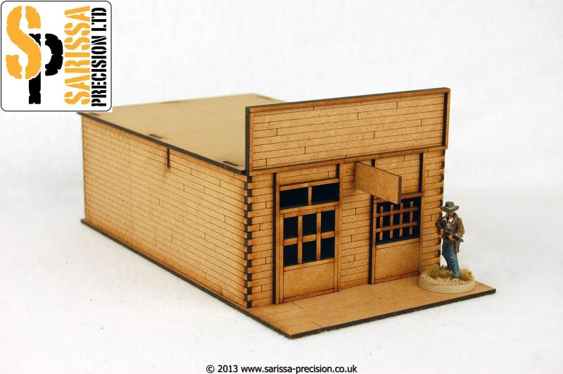 Sheriff's Office with Cells - Wild West MDF Scenery