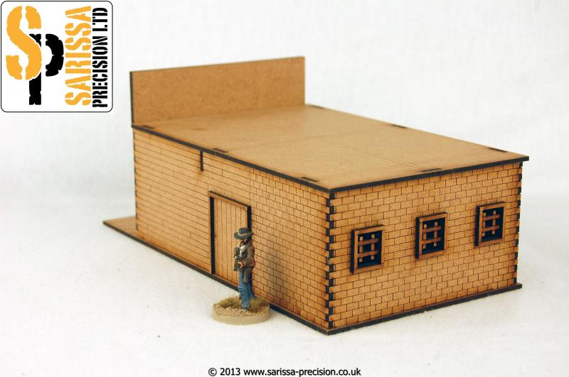 Sheriff's Office with Cells - Wild West MDF Scenery