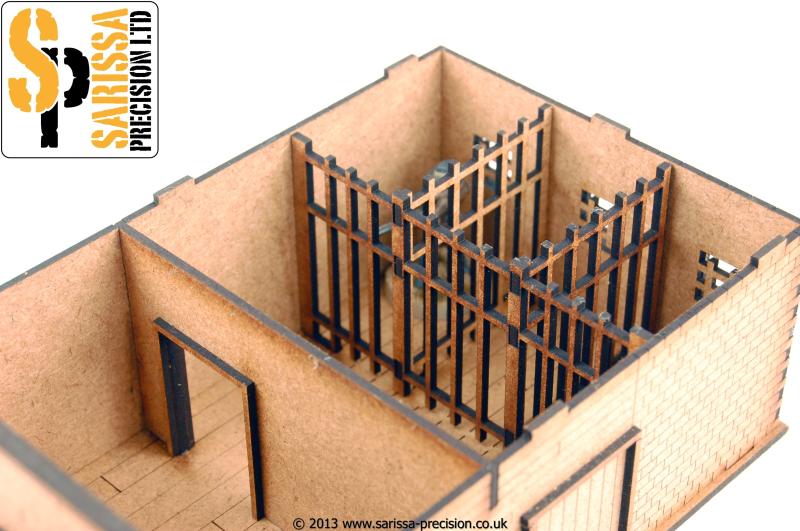 Sheriff's Office with Cells - Wild West MDF Scenery