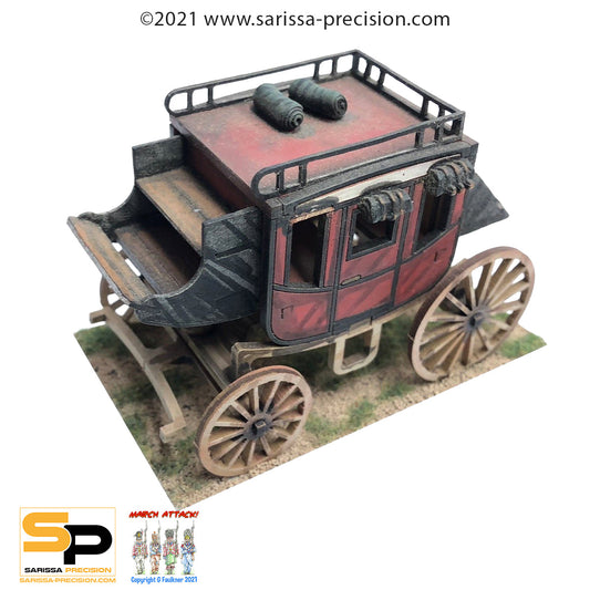 Stagecoach (28mm) - Wild West MDF Scenery