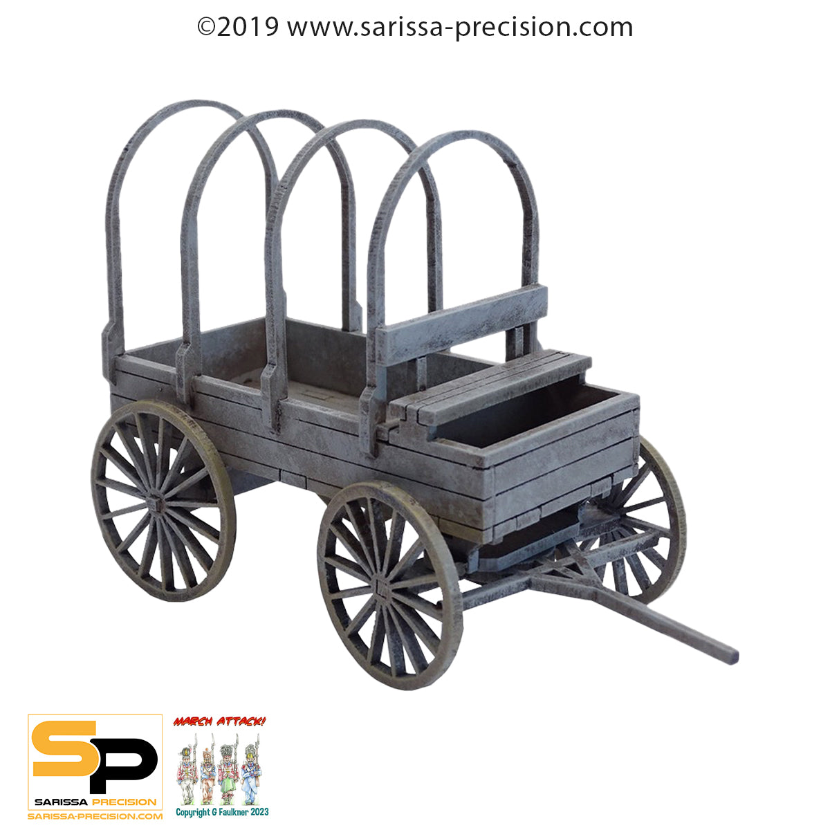 Trail Wagon (28mm) - Wild West MDF Scenery