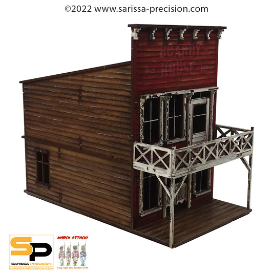 Old West 2 Storey Saloon - Wild West MDF Scenery