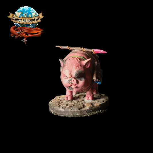 Pig Familiar: Tabletop Gaming Miniature (Resin 3D Print)