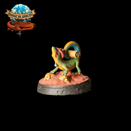 Skink Familiar: Tabletop Gaming Miniature (Resin 3D Print)
