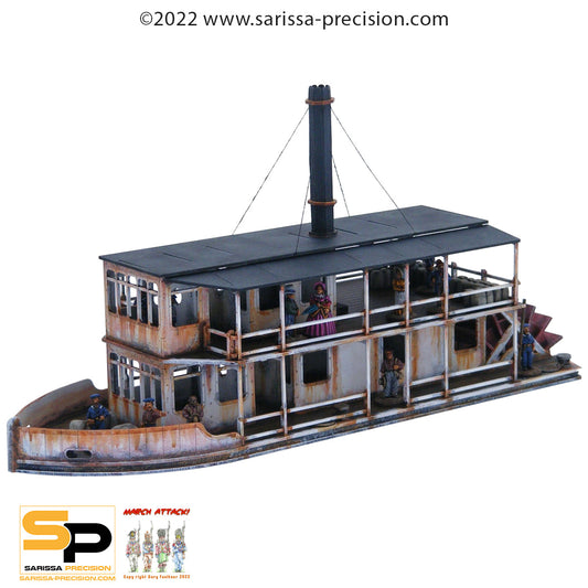 Colonial Paddle Steamer - Pulp MDF Scenery