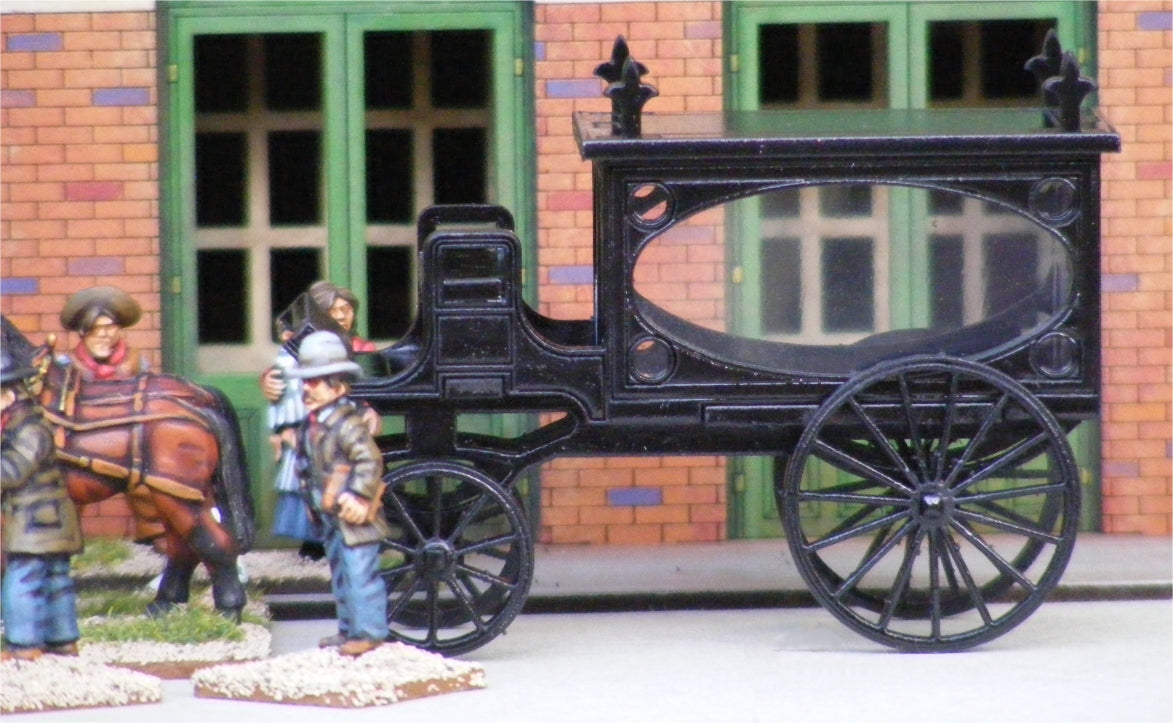 Horse Drawn Hearse - Pulp MDF Scenery