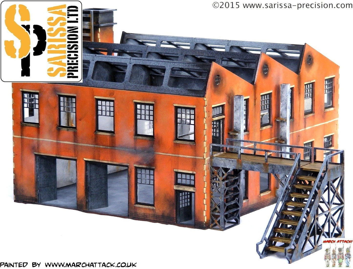 Large Factory - Industrial MDF Scenery