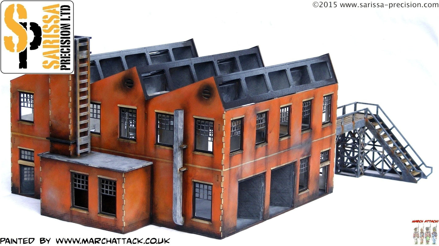 Large Factory - Industrial MDF Scenery