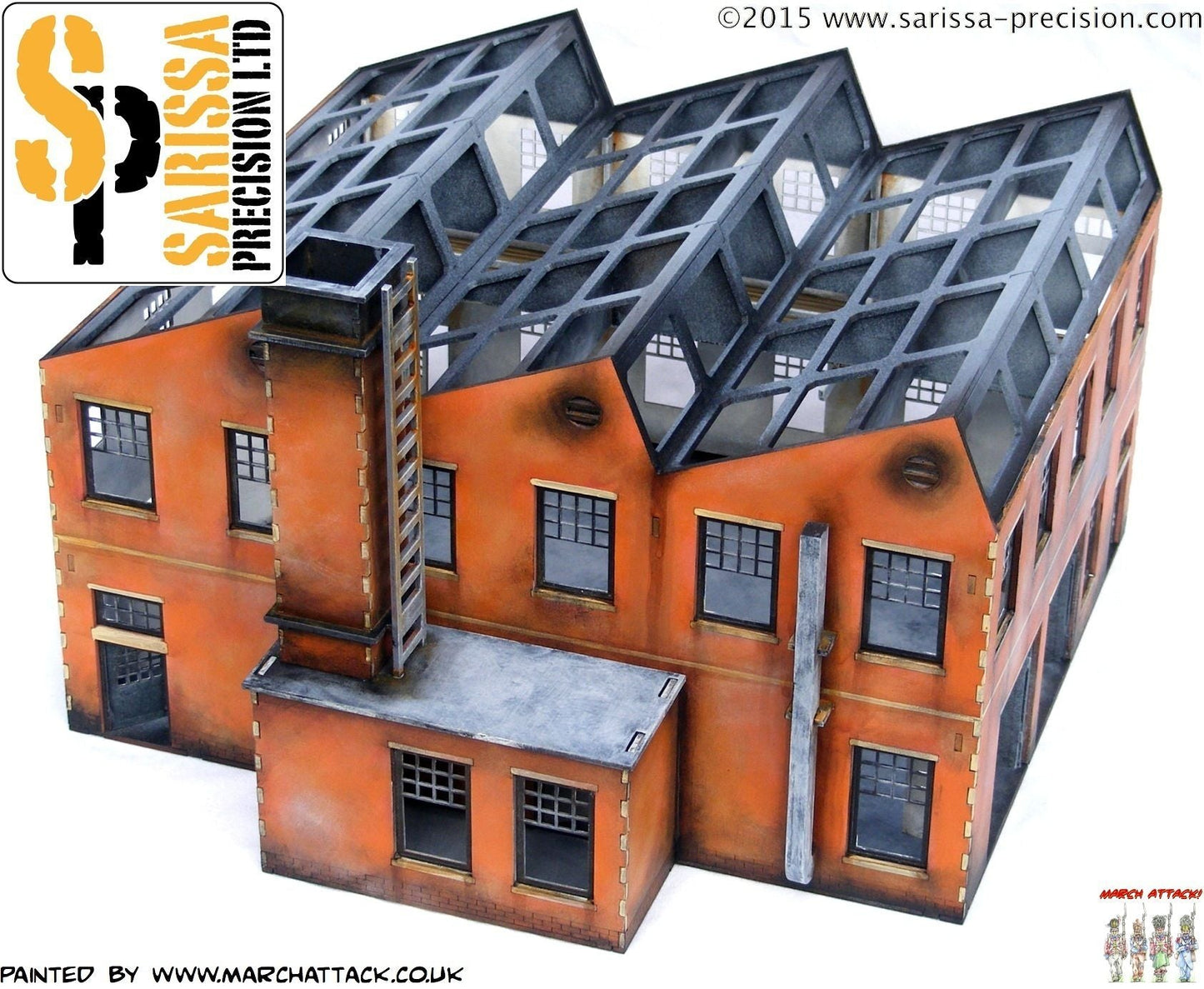 Large Factory - Industrial MDF Scenery