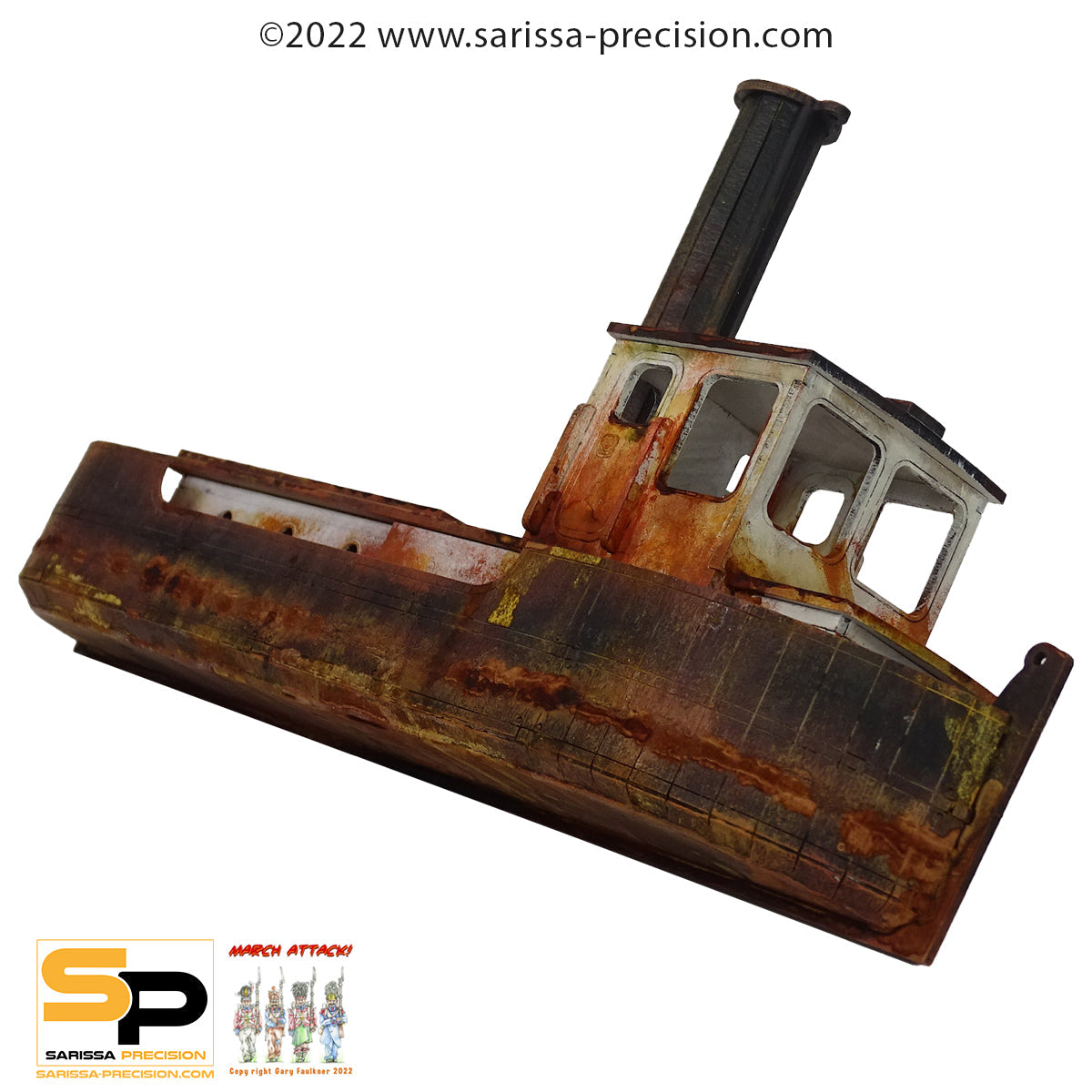 Wrecked Tug Boat - Insmouth MDF Scenery