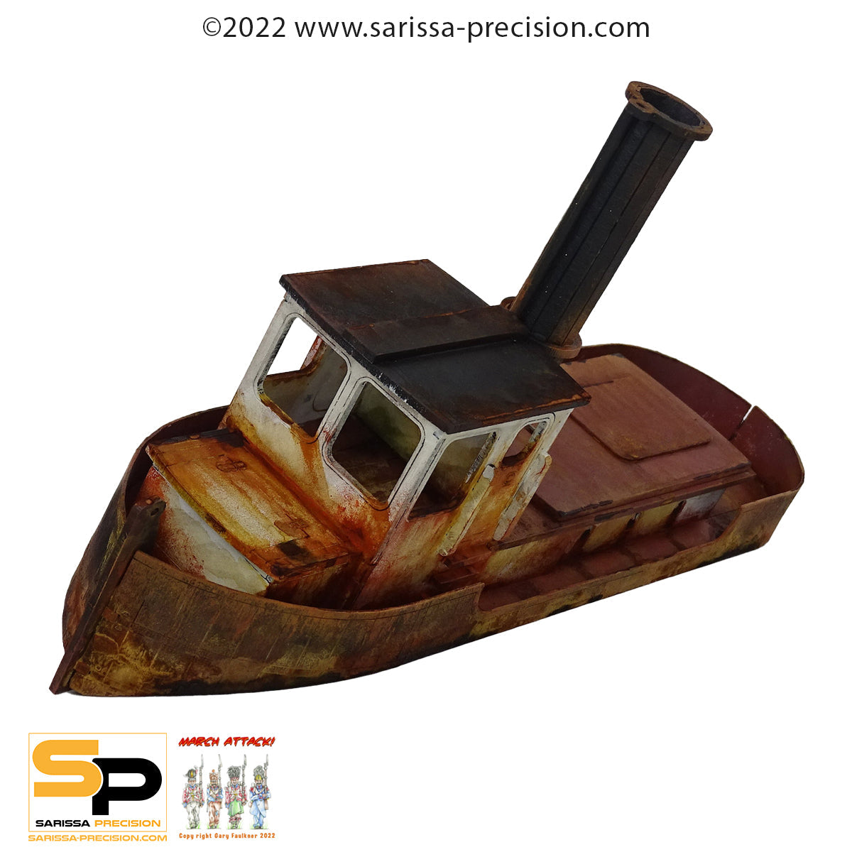 Wrecked Tug Boat - Insmouth MDF Scenery