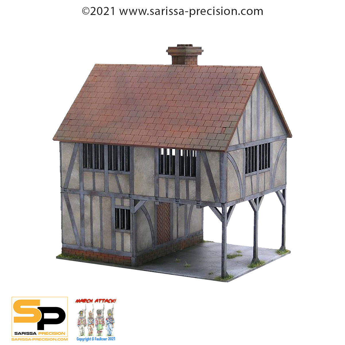 Market Hall - Medieval MDF Scenery