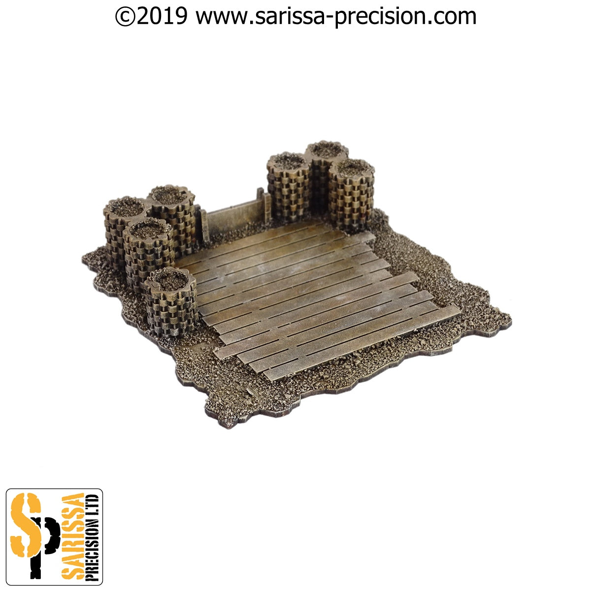 Gabion Redoubt Set - Medieval MDF Scenery