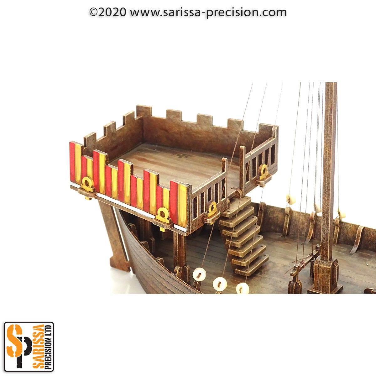 Medieval Cog Sailing Ship - Medieval MDF Scenery