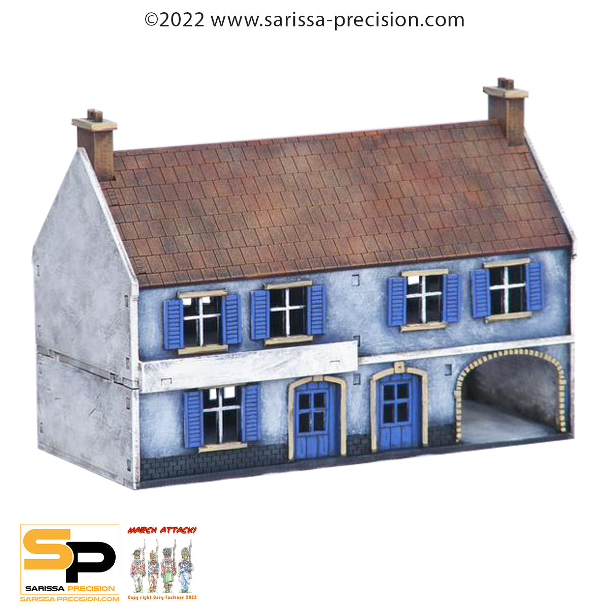 Large Farmhouse - World War Europe MDF Scenery