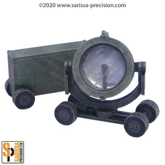 Searchlight & Generator Set (28mm) - World War Europe MDF Scenery