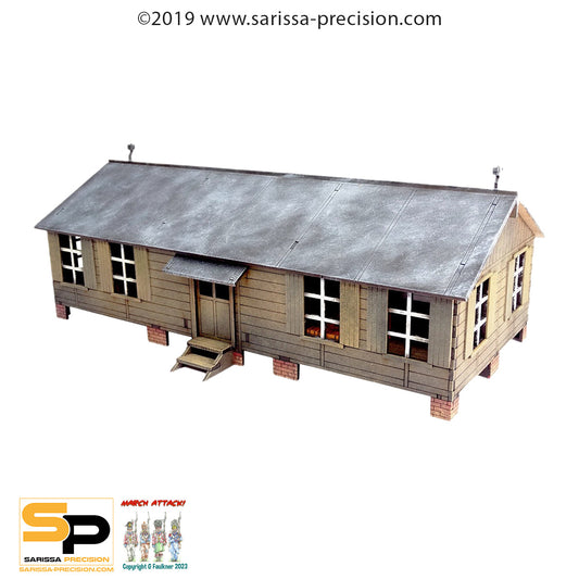 Guard Barracks And Office (28mm) - World War Europe MDF Scenery