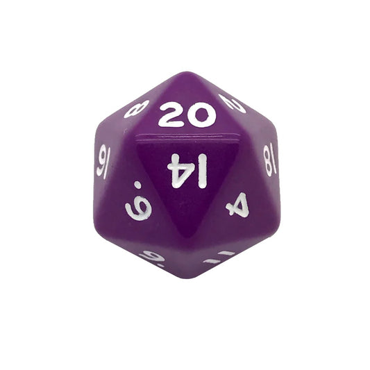 Opaque Purple D20 Poly Dice