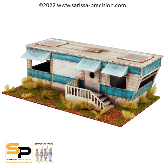 Residential Trailer - Post Apocolyptic MDF Scenery