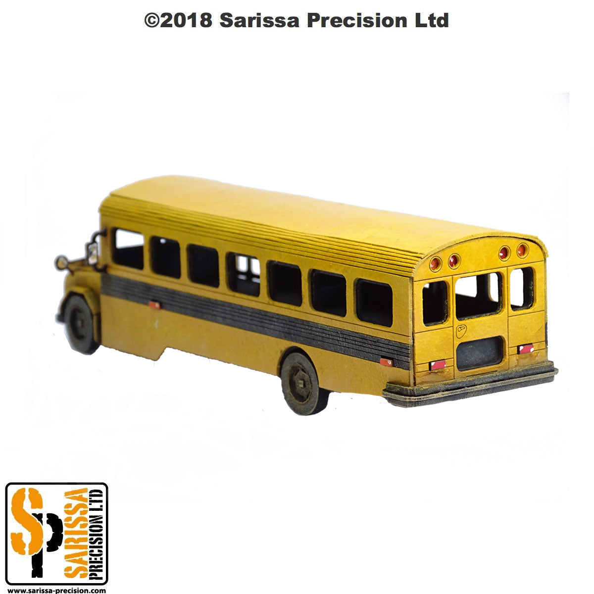 American School Bus - Post Apocolyptic MDF Scenery