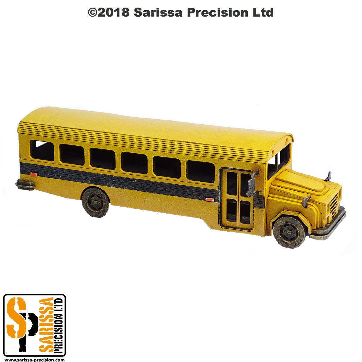 American School Bus - Post Apocolyptic MDF Scenery