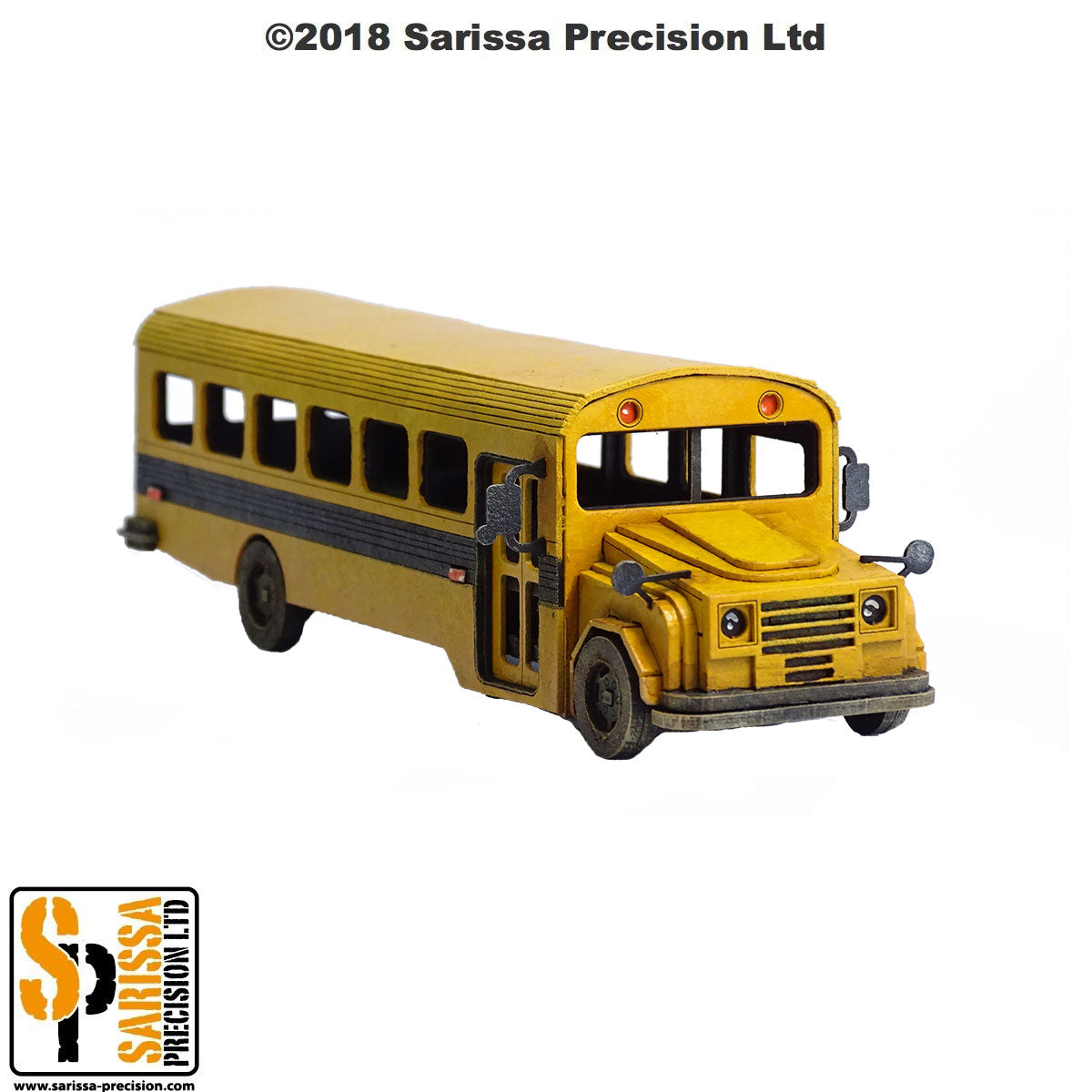 American School Bus - Post Apocolyptic MDF Scenery