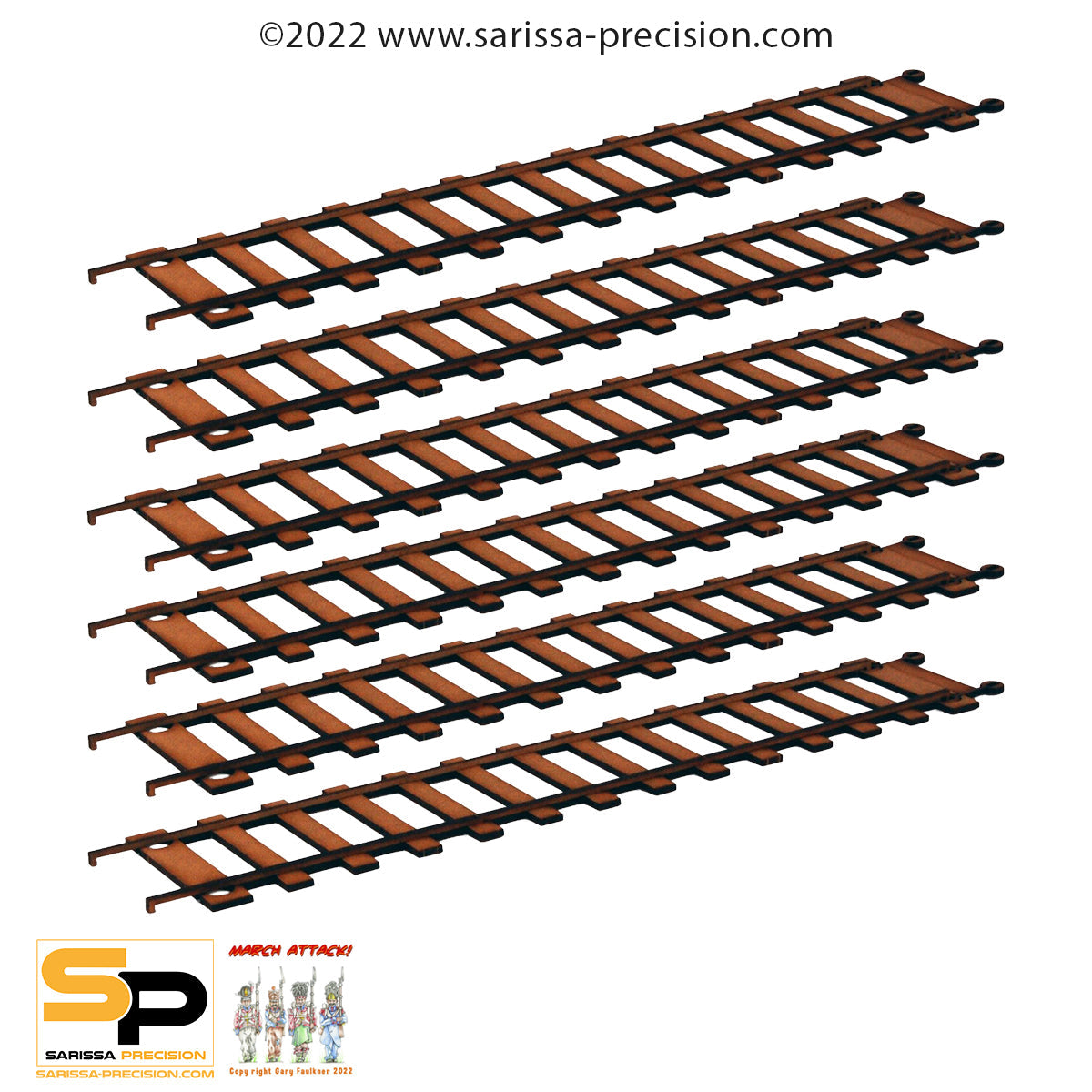 Rail Track Pack: Straight - Railway MDF Scenery