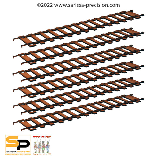 Rail Track Pack: Straight - Railway MDF Scenery