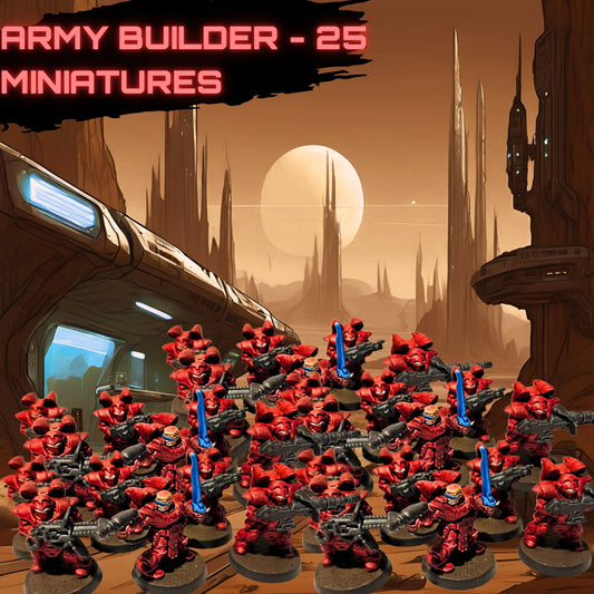25 Plastic Space Rangers Miniatures - Army Builder